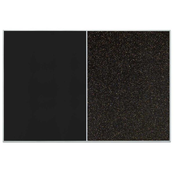 Sliding Door Indoor Enclosed Corkboard, 9